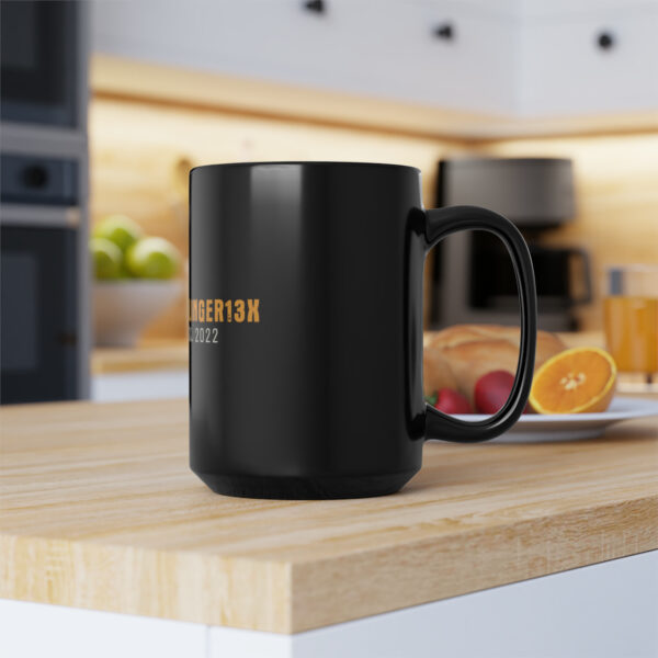 Classic Logo Black Mug, 15oz