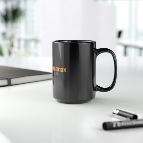 Classic Logo Black Mug, 15oz